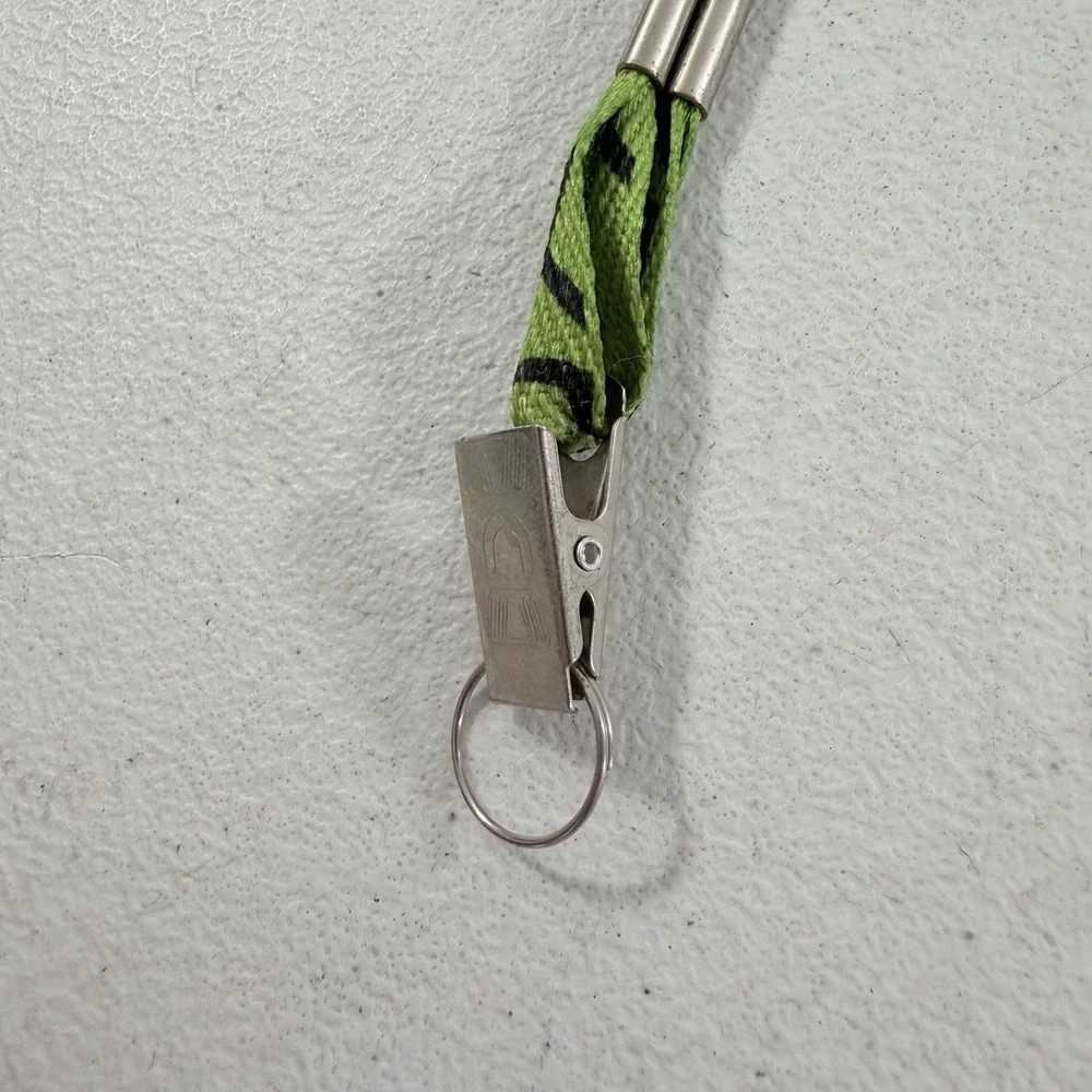 Original Microsoft Xbox‎ Green Black Promo Promotional Lanyard ID Holder Clip